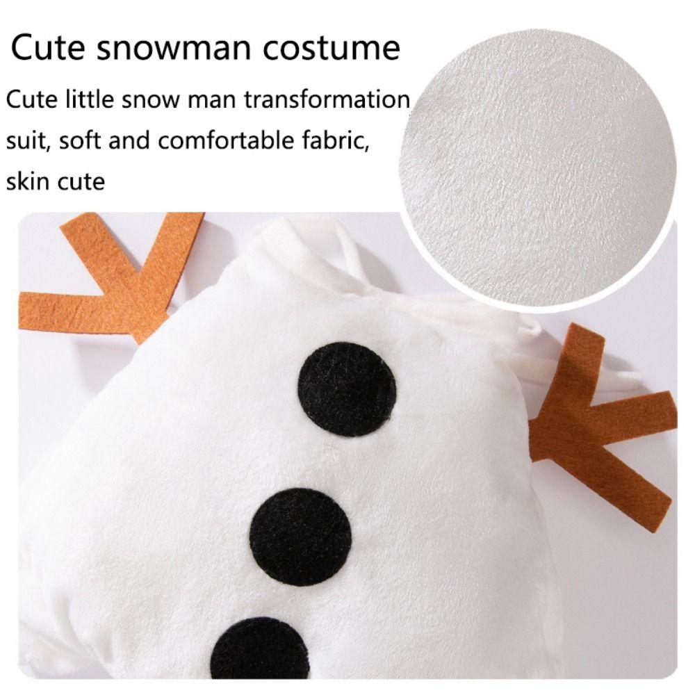 Warme Haustier Cosplay Kleidung Bequemes Katze Weihnachtsoutfit Lustiges Katze Schneemann Kostüm Winter