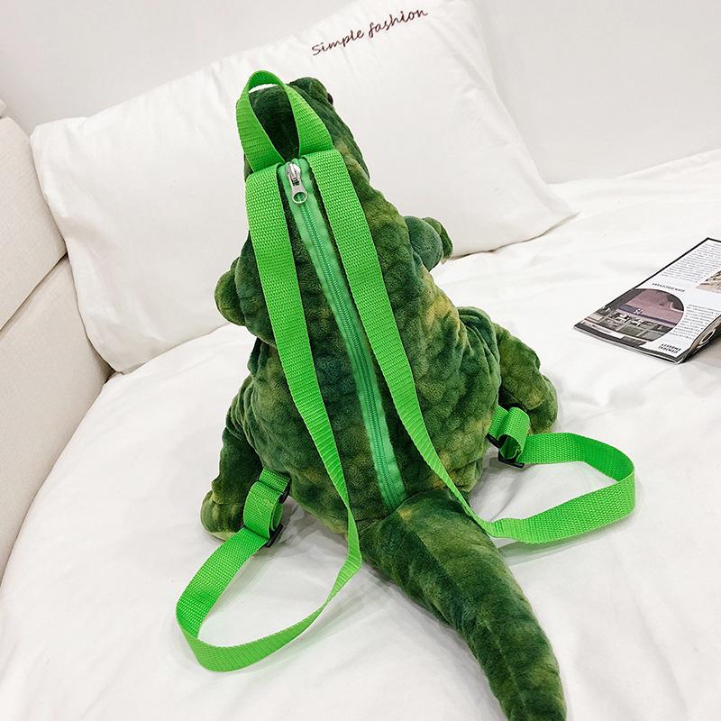Tegneserie Dinosaur Plysj Ryggsekk Simulering Dyr Dukke Morsom Kosedyr Tyrannosaurus Rex Triceratops Stilig Plysjveske Telefonveske