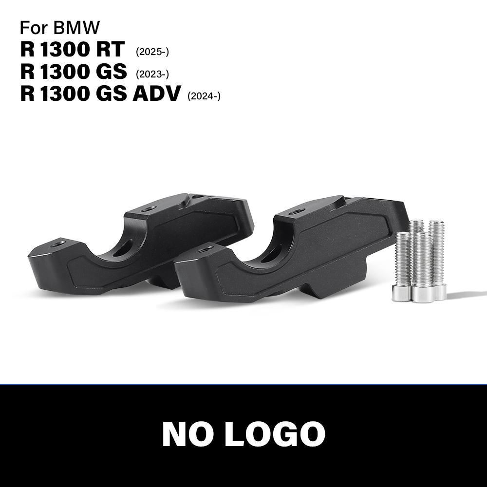 1 Pair CNC Aluminum Motorcycle Handlebar Risers Compatible for BMW R 1300 RT (2025-) R 1300 GS (2023-) R 1300 GS ADV (2024-)