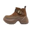 New Retro Thick-soled Boots, Versatile Height-increasing Ankle Boots, Women's Shoes