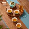 Auratic Madame Porcelain West Lake Blue 6-Piece Travel Ceramic Tea Set