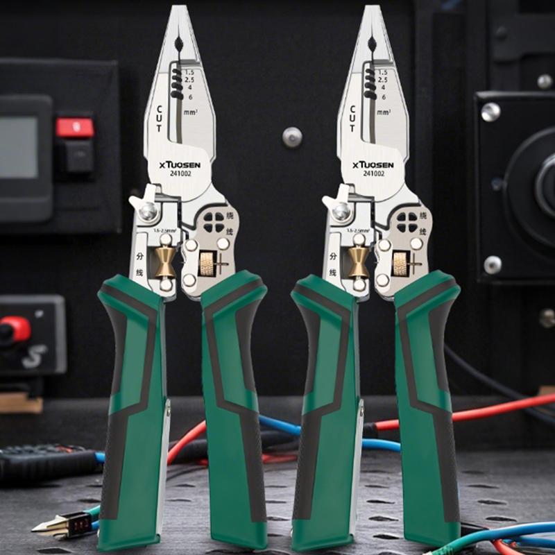 10 In 1 Wire Strippers With Electricity Measurement Function Wire Stripping Pliers For Cutting And Pulling Wires Scissor