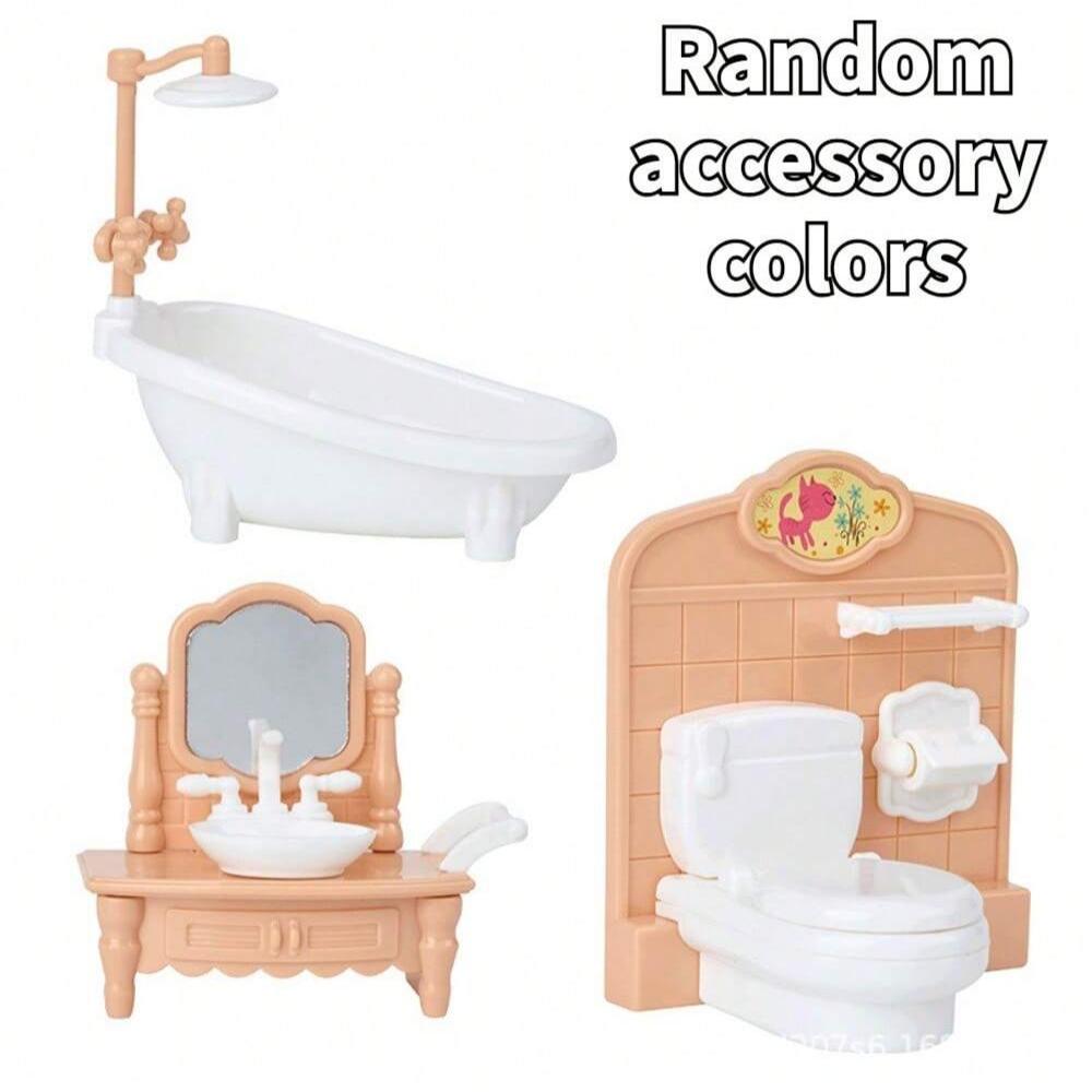 1:12 Miniature Furniture Set For Dollhouse - Bedroom, Living Room, Kitchen, Bathroom Accessories - Perfect Holiday Gift