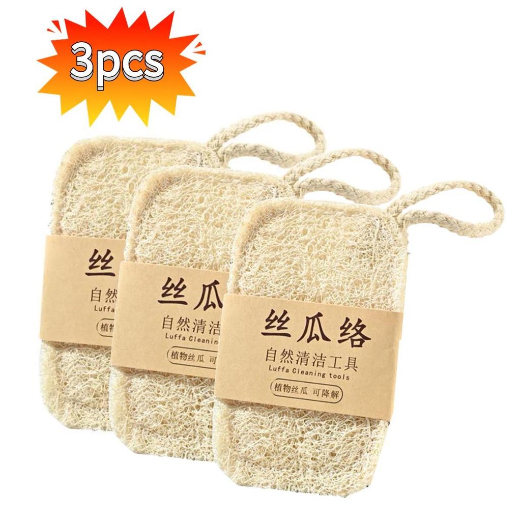 Loofah Dish Scrubber Convenient Dish Pot Washing Cloth Quick Drying Loofah Cleaning Pad for Home Kitchen