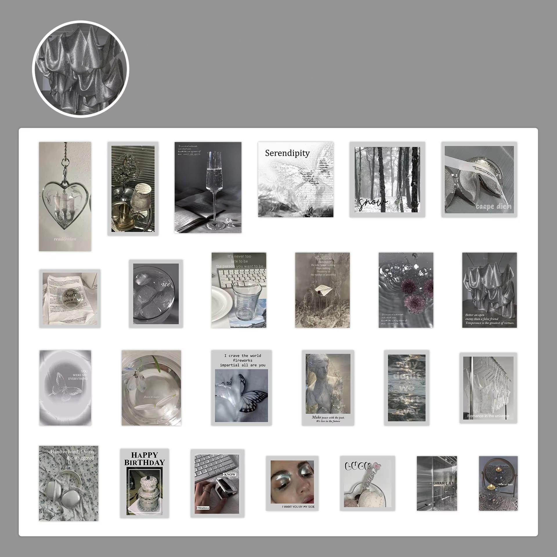 

50 листов модной девушки скрапбук журнал наклейка милый реальный снимок котенок канцелярские принадлежности наклейка DIY Декор багаж гитара телефон наклейка