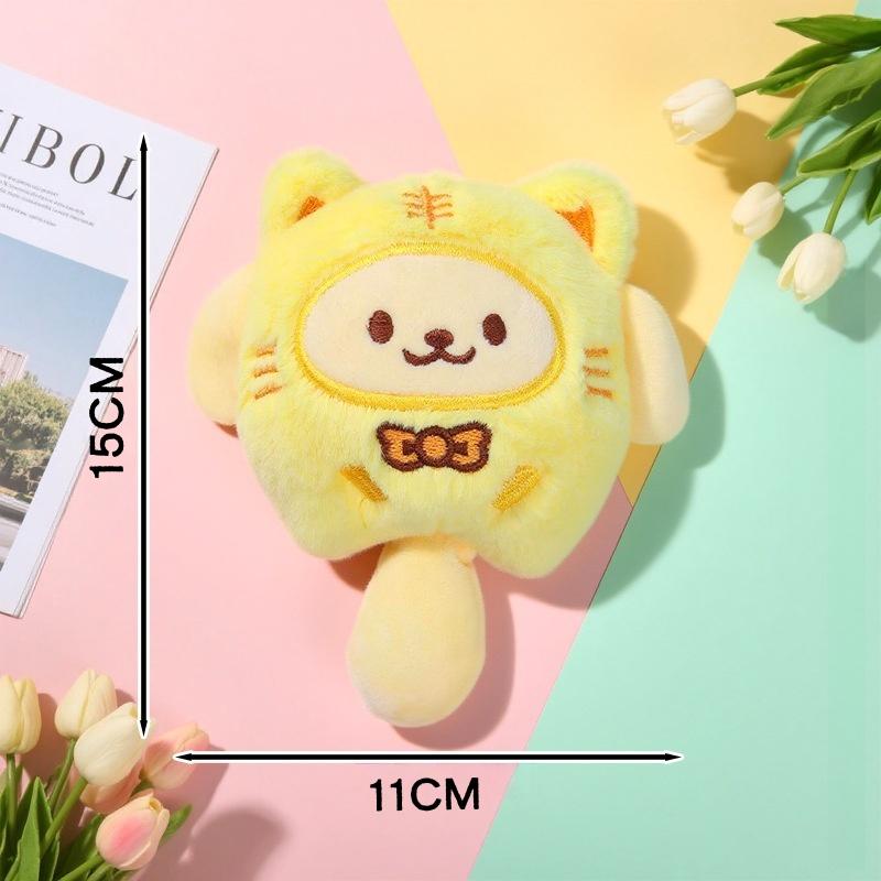 Hello Kitty Sanrio Plush Stuffed Toy Keychain Anime Peripheral Kuromi Doll Backpack Hanging Chain Holiday Gifts For Boys Girls