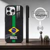 Brazil F-Flag Football Support  For Magsafe Phone Case for iPhone 17 16 15 14 13 12 11 Series Wireless Charging
