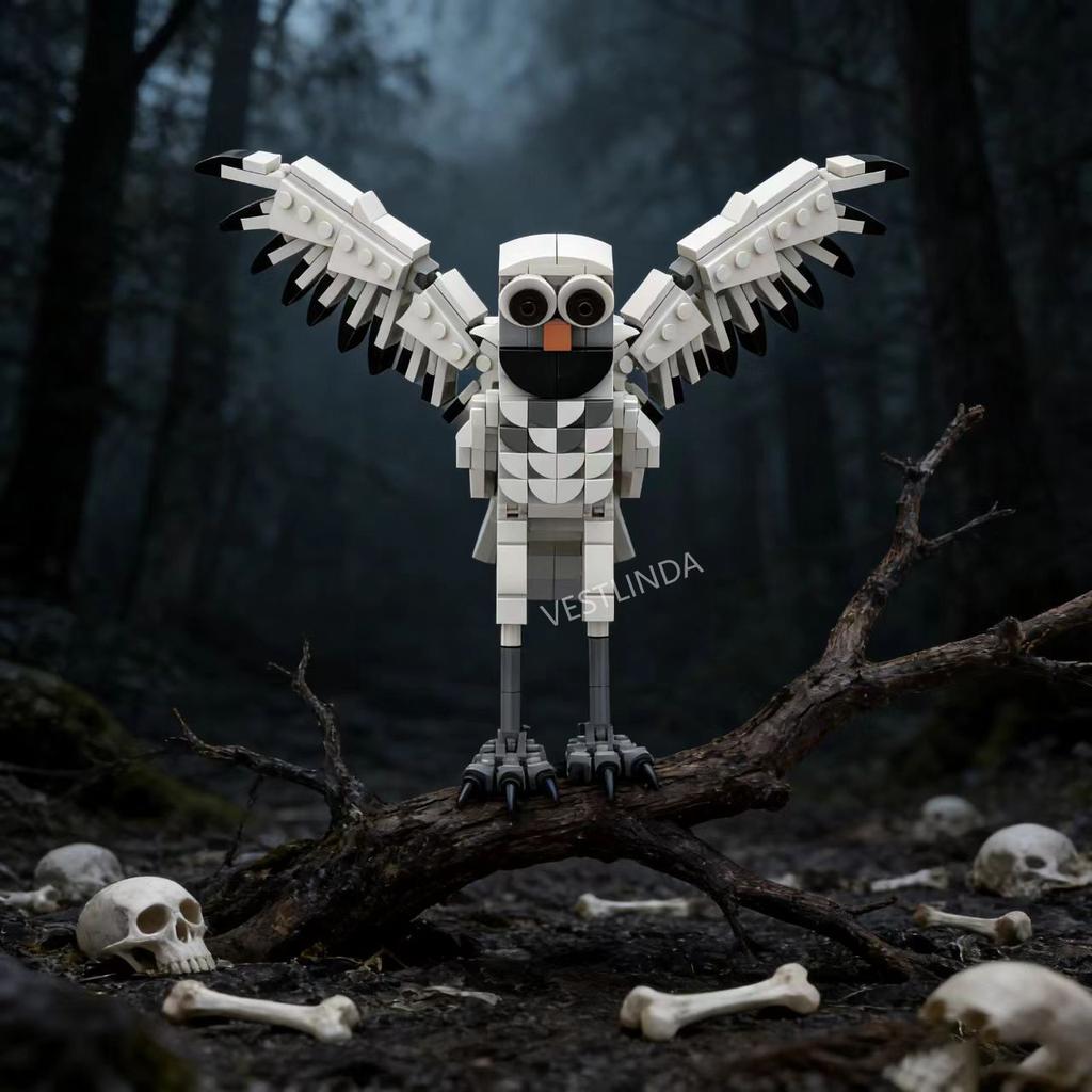 99 Night Forest Monster Building Blocks Toy Assembly Model Decorative Ornaments Puzzle Toys hand-made Halloween Christmas Gifts