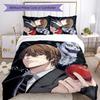 3pcs D-Death Note2 Design Cover Set - HD Printed Bedding with 1 Cover and 2 Pillowcases - Perfect for Home and Dorm Decor