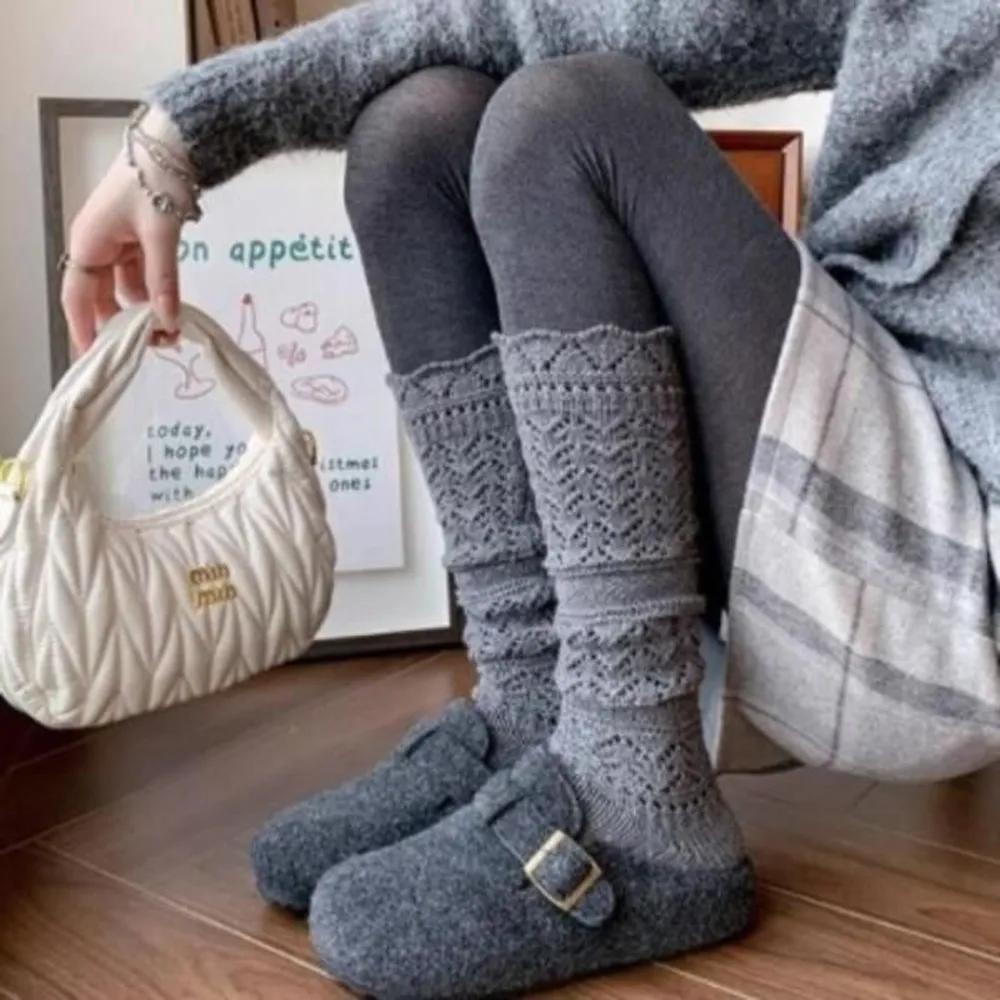 Women s Warm Knit Long Leg Warmers Winter Loose Fit FREE