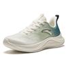 Anta Walk Slip-Resistant Breathable Lightweight Low-Top Running Shoes Men's Beige Green Sneakers 912425509-2