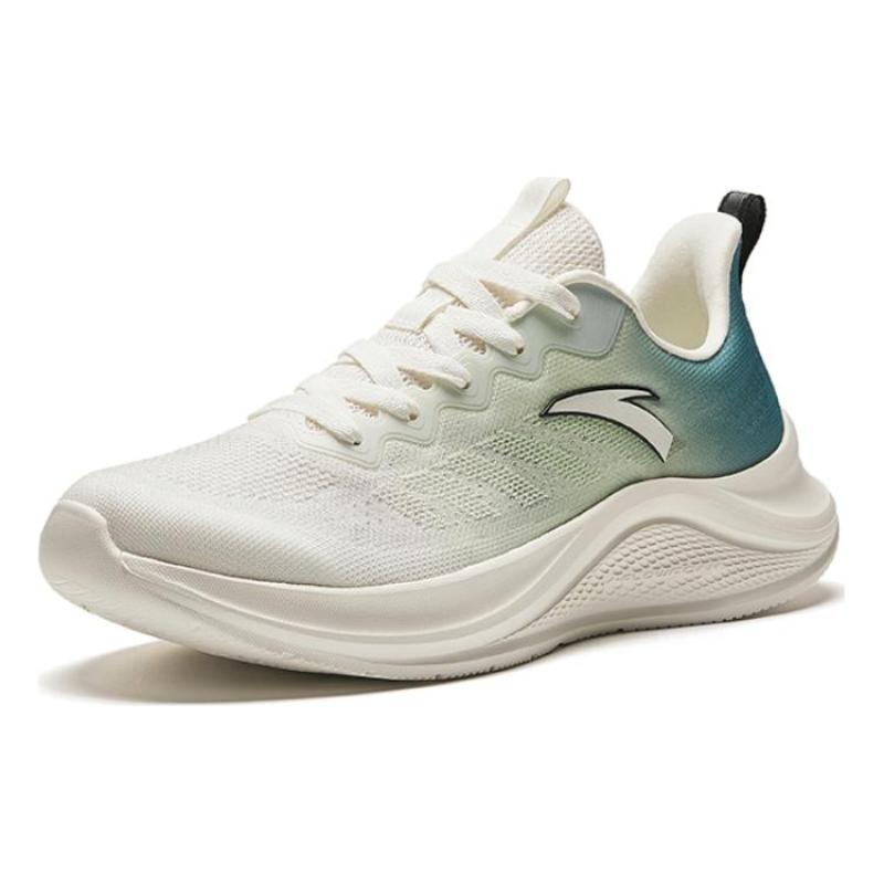 Anta Walk Slip-Resistant Breathable Lightweight Low-Top Running Shoes Men's Beige Green Sneakers 912425509-2