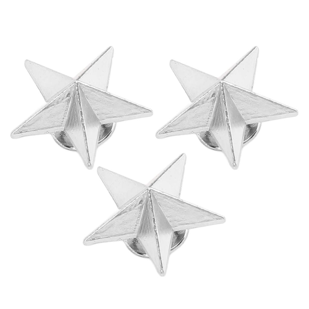 50 Set 5 Pointed Star Rivets Alloy 16mm Star Studs with 4mm Slot Screws for Lthercraft Clothing Hat