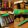Warner Bros. Harry Potter Goldgesprenkelter Federkiel & Retro Wachssiegel-Set