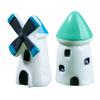 2 Pcs Mini Windmill Lighthouse Figurine Tiny Lighthouse Resin Model for Micro Landscape DIY Dollhouse Accessories Bonsai Planter Pots Crafts