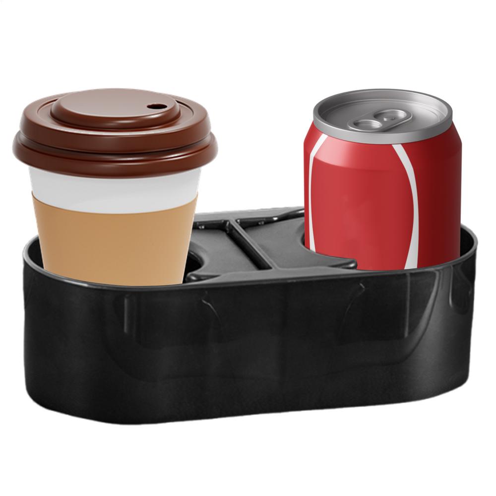 

Cup Holders For Car Double Cup Holder For Truck Automotive Fixed Beverage Bracket Console Organizer For Trip Off-Roading Camping чорний