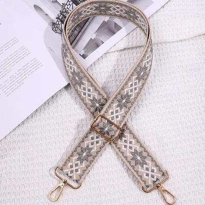 Nylon Crossbody Bag Strap Ethnic Style Adjustable Shoulder Bag Belts Replacement Detachable Messenger Bags Strap