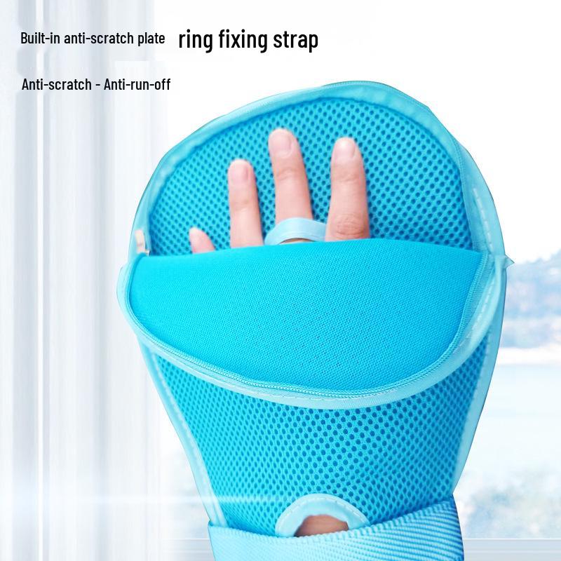 Elderly Anti-Scratch Restraint Gloves with Zipper for Safe Wrist Fixation