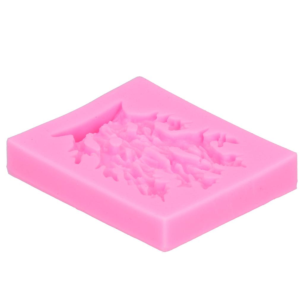 Korallförmige Silikonform Fondant Schokolade Kuchen Dekoration Form DIY BackformRosa