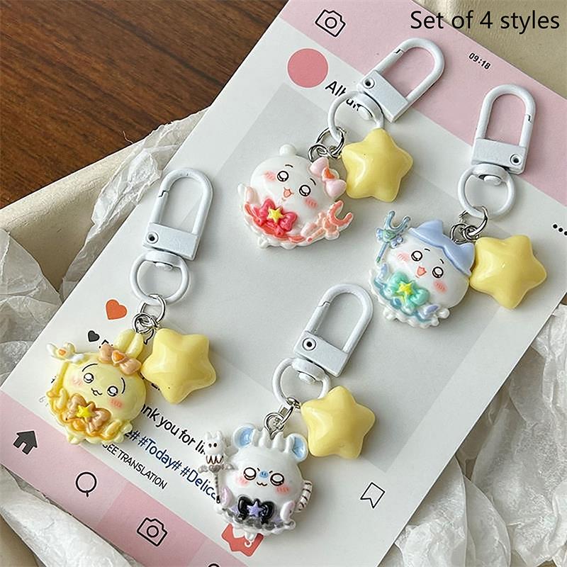 

2/4 шт. Милый милый звезда Чиикава Хачиварэ Усаги цепочка для телефона брелок кулон шарм для рюкзака украшение для сумки девчачий подарок