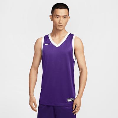 Nike Dri Fit Basketball Jersey Men s Garden Purple S