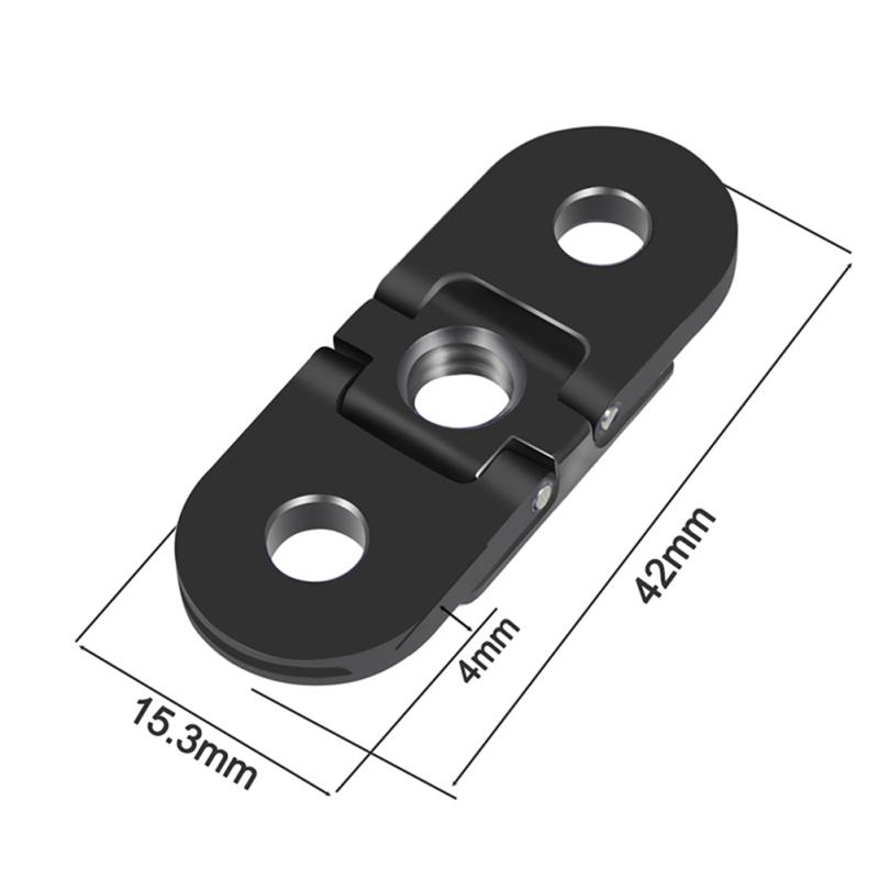 Metal Folding Magnetic Replacement Base Dual Interface 1/4 Thread Hole Tripod Mount Adapter