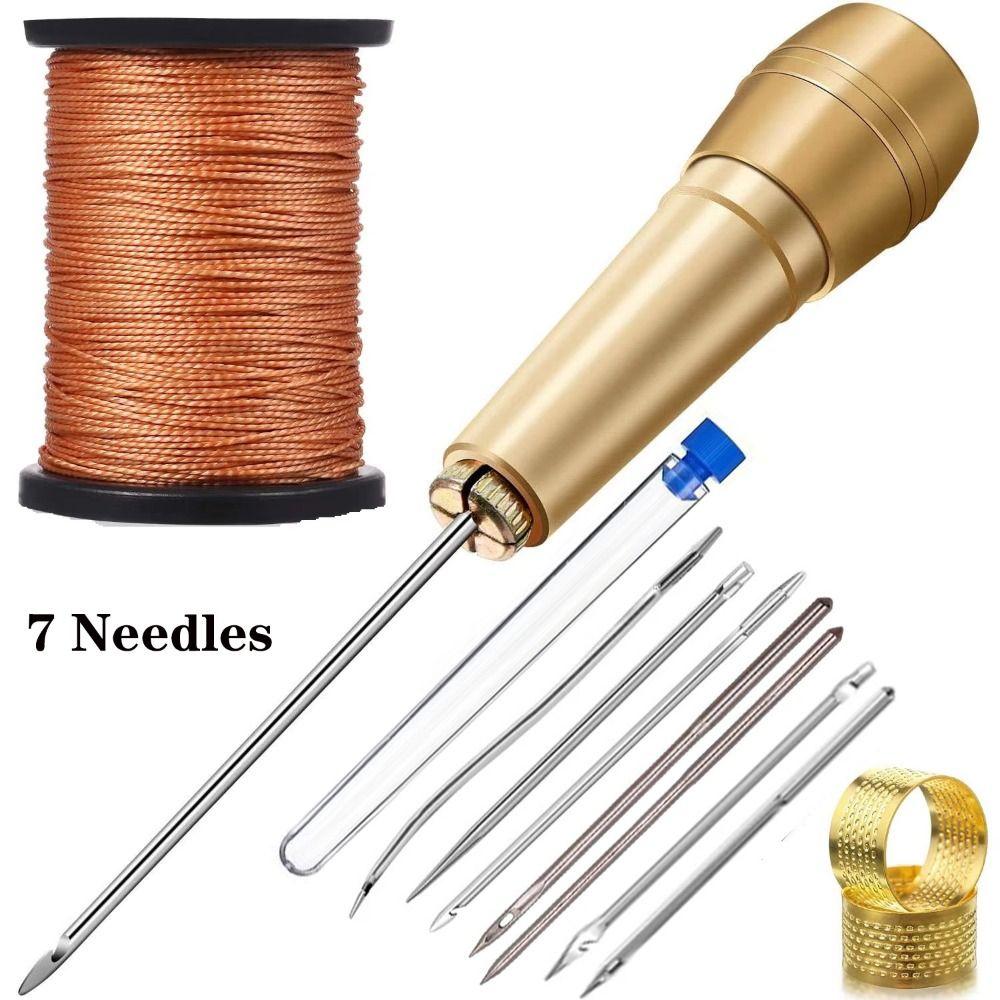 Professional Leather Sewing Awl Set Handmade Leather Sewing Tools for Shoes and Leather Repairs