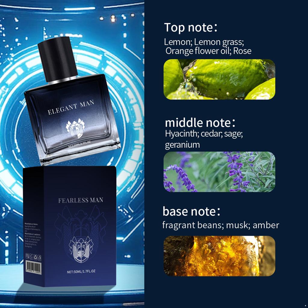 50ML Eau De Parfum for Men Long Lasting Fragrance Intense Scent Ideal for Special Occasions and Daily Wear