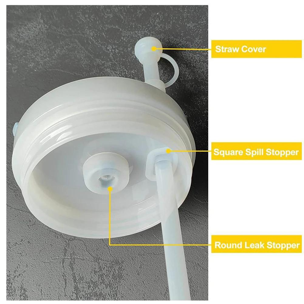 Silicone Spill Proof Stopper Compatible for Stanley Cup 1.0 2.0 40oz/30oz Tumbler Anti Leakage Stopper Water Cup Straw Cover Cap