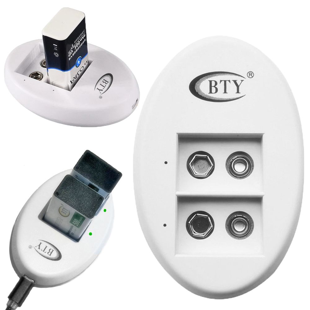 Universal Portable Rechargeable Intelligent Battery Charger 2 Slot Adapter Fast Charging Dock