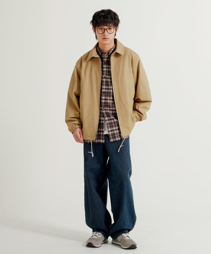 Wv Project Duff Oxford Cotton Jacket Beige Jiot7773