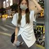 Tshirt Summer Womens French Style Loose Fit Sleeveless Top With Embroidery For Casual Wear