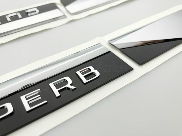 For Skoda Superb 2017 2020 Car Original Side Wing Fender Emblem Badge Door Vehicle Logo Garnish Sticker Trim Car Styling Decal