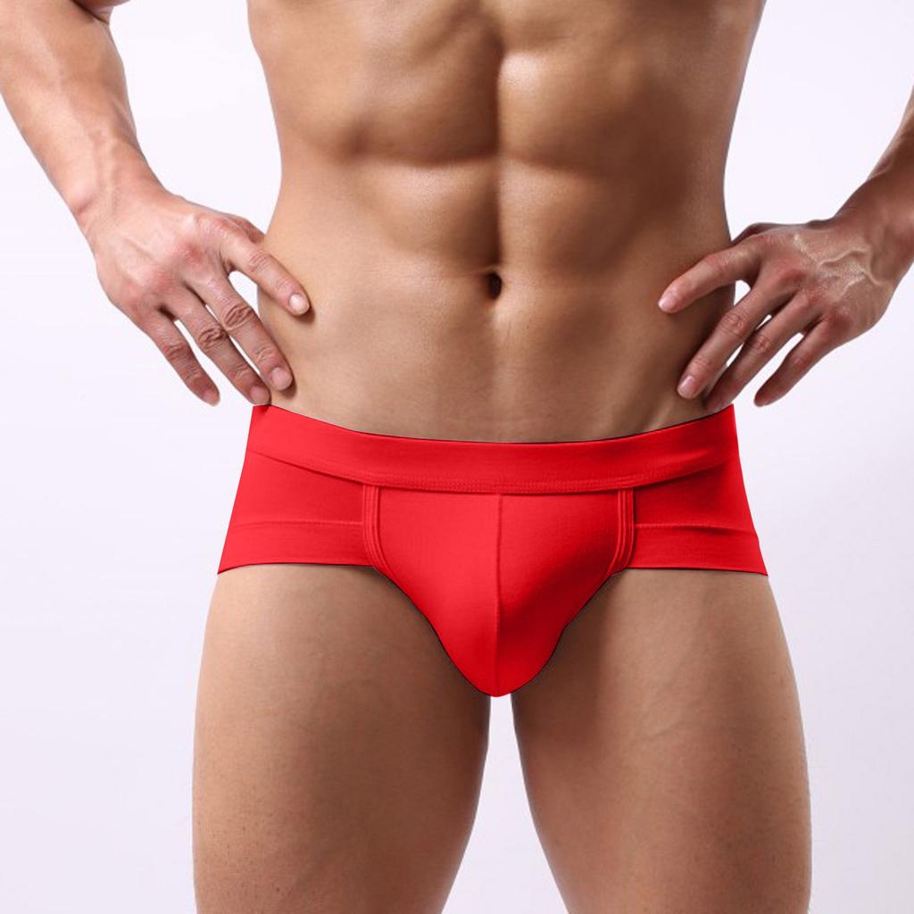 Men's Underwear,briefs, Men's U-shaped Bags, Anti-clogging, Low Waist, Solid Color