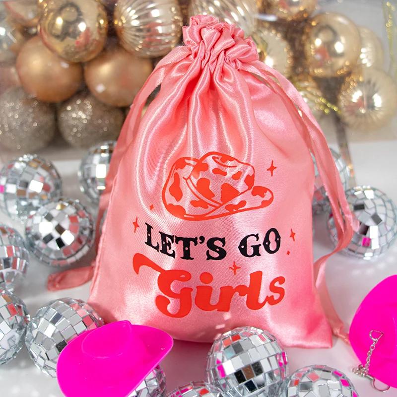 

5 шт. сумочек «Let’s Go Girls Hangover Recovery Kit» Диско Космическая Ковбойка Девичник Свадебный душ Невеста Будущая Невеста Подарок для Нэш Бэш 13x18cm&5 pieces