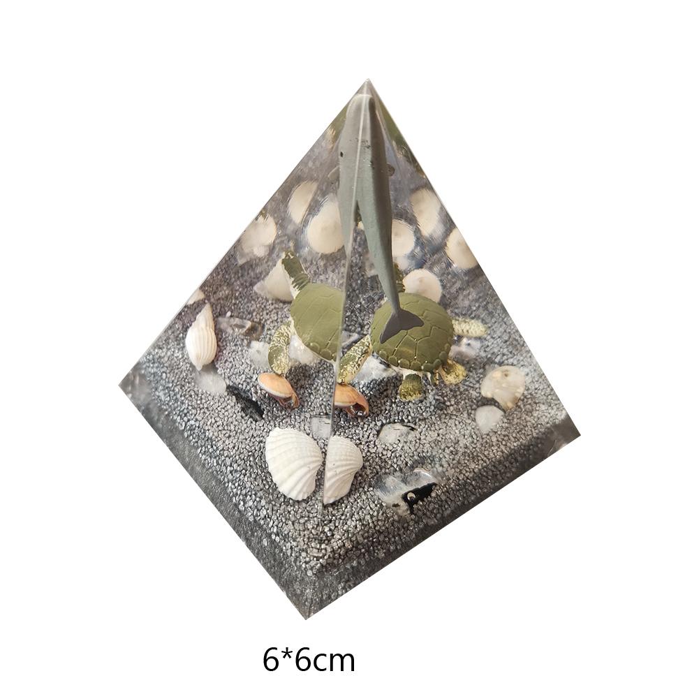 Orgonite Pyramid Healing Crystals Energy Generator Amethyst natural stone pendulum Reiki Chakra Meditation Tool room Decorations
