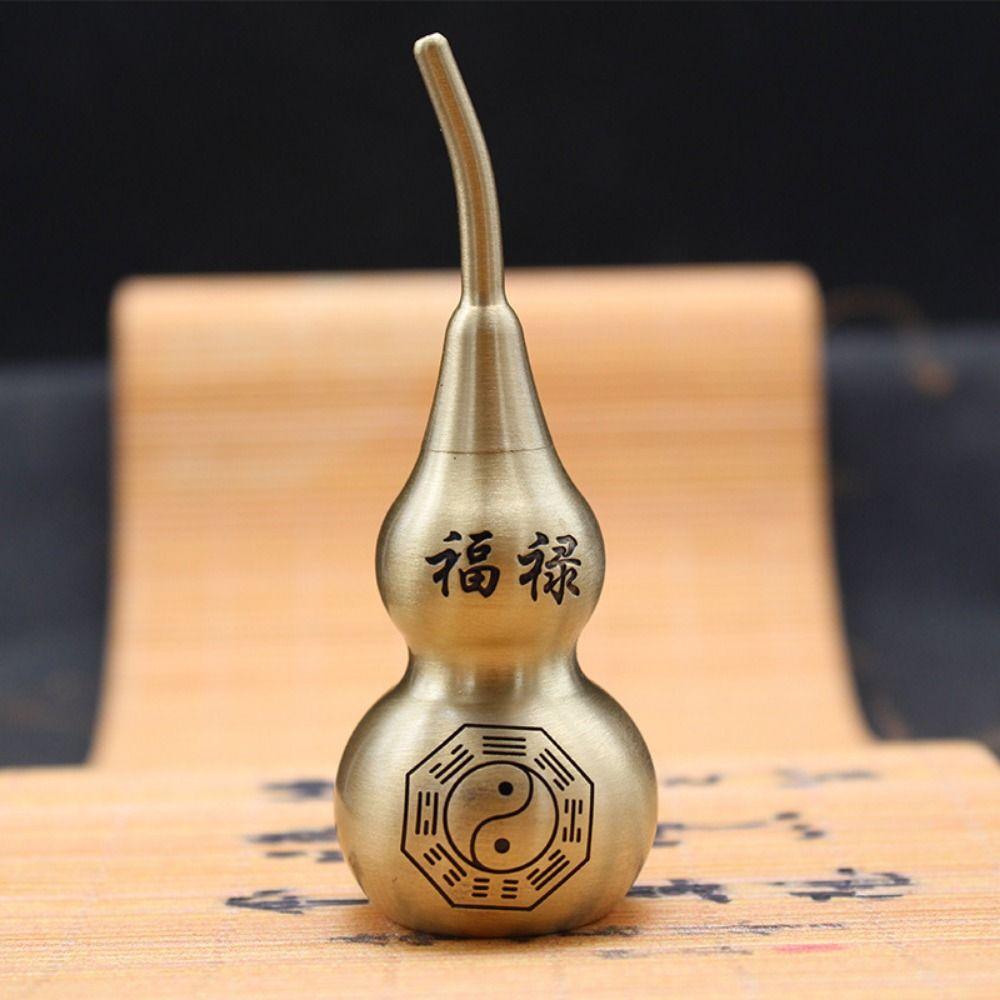 

Резная статуэтка из тыквы по фен-шуй, ручная работа, счастливая медная тыква, прочная медная тыква, украшение для офиса