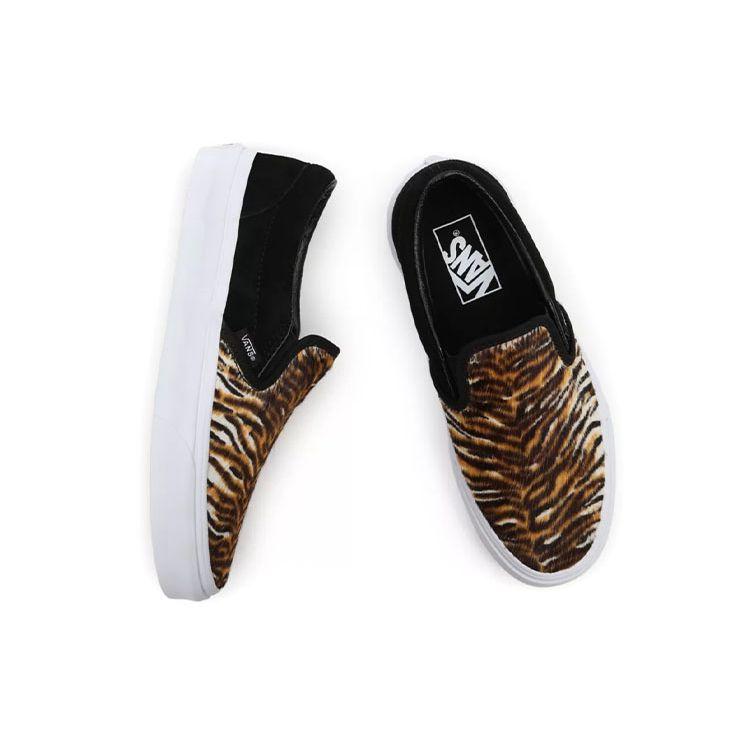 Vans Classic Slip-On Soft Suede - Tiger Men Sneakers Orange Black VN0A5JMHB0I
