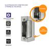 Qoltec Symmetrical Electric Strike with Memory and Lock | 12V | Stainless Steel