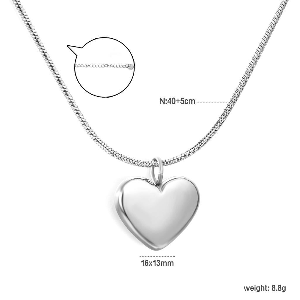 Einfache und Elegante Gold Herz Anhänger Halskette Minimalistische Schlüsselbein Kette Trendiger Ins Schmuck