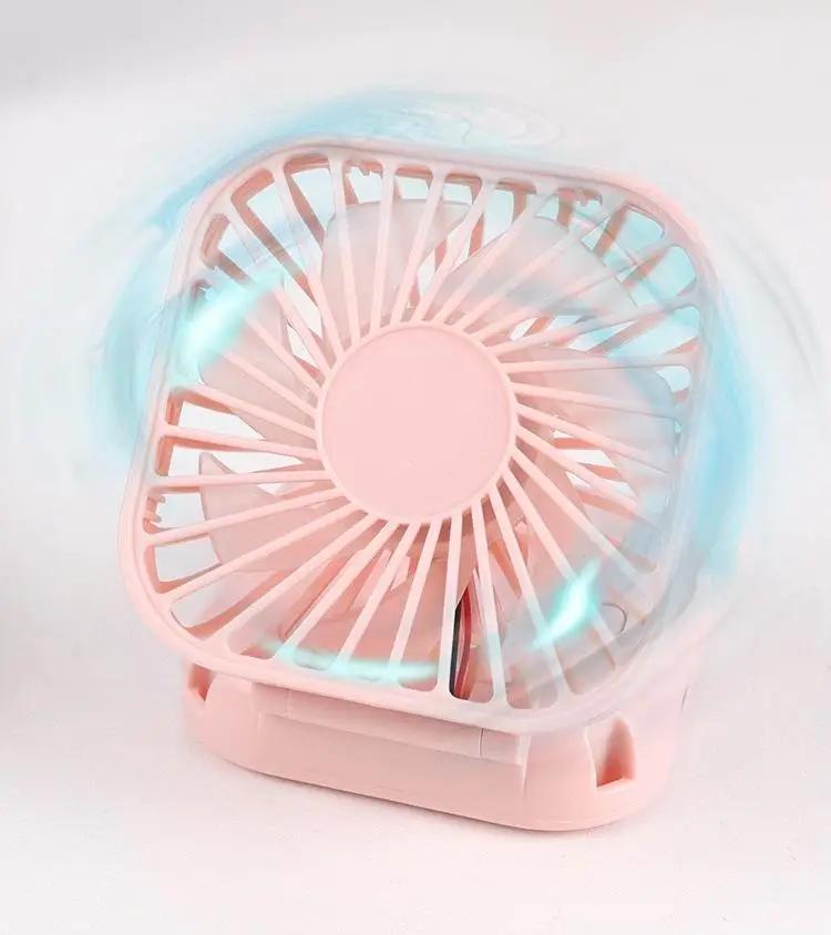

1 шт. Подвесной шейный вентилятор с зеркалом для туалетного столика, уличный ручной многофункциональный вентилятор, настольный складной USB-перезаряжаемый бесшумный мини-вентилятор Other розовый