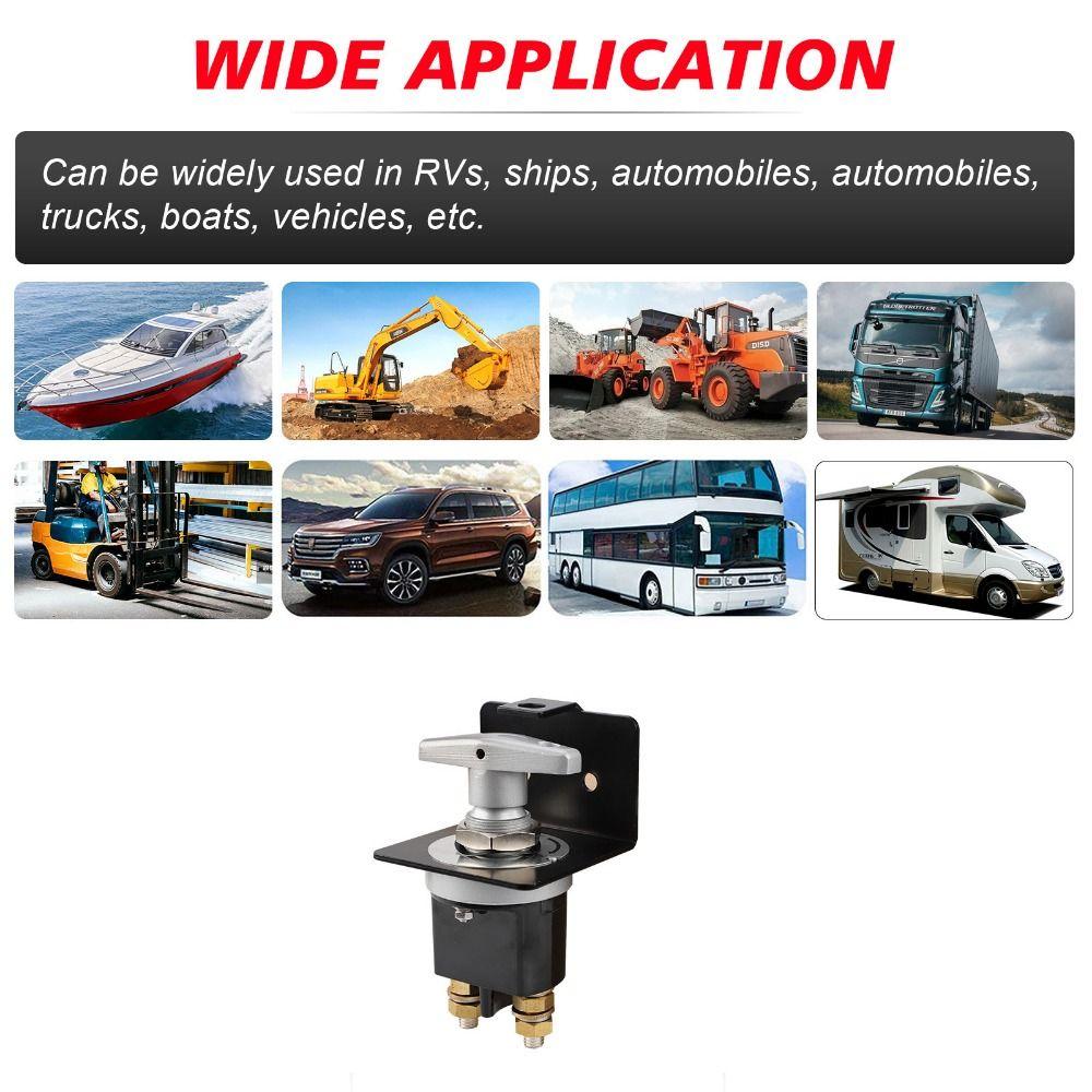 Heavy Duty Battery Power Off Switch with Lock-Out Plate Power Master Switch  Automobile