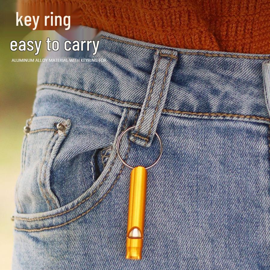 Hochfrequente Multifunktions-Wildnis-Überlebens-Schlüsselanhänger-Pfeife EDC-Werkzeug