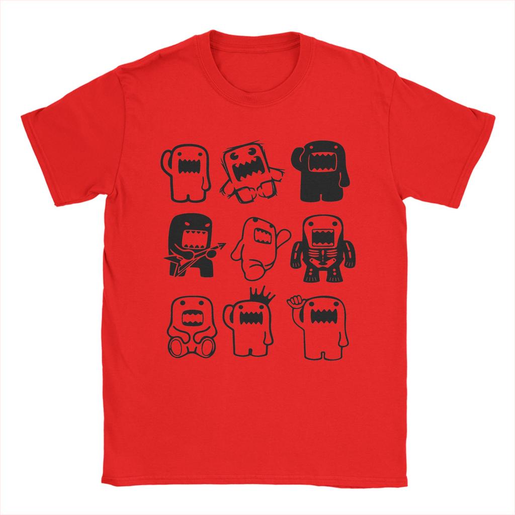 Domo Kun T-Shirt Adult Y2K Funny Cotton Women Unisex T Shirts Beach Breathable Fashion Tees Cheap Oversized Clothing