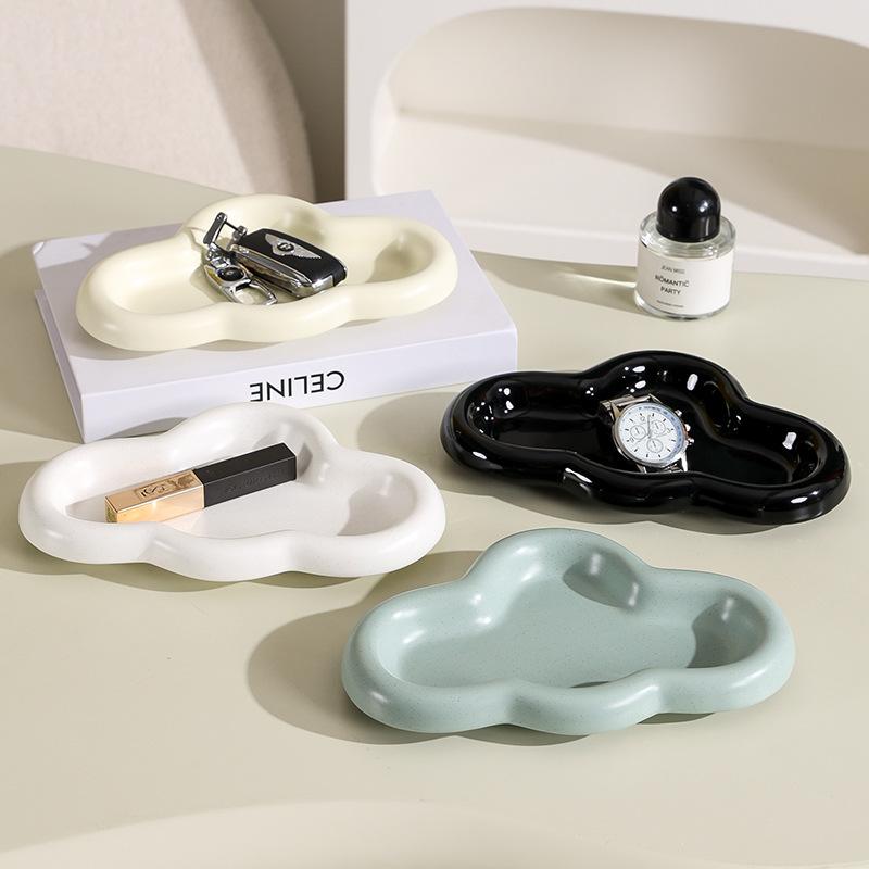 New T-Shaped Warm Color Series Cloud Plate Jewelry Plate Creative Storage Plate Jewelry Product Display Plate