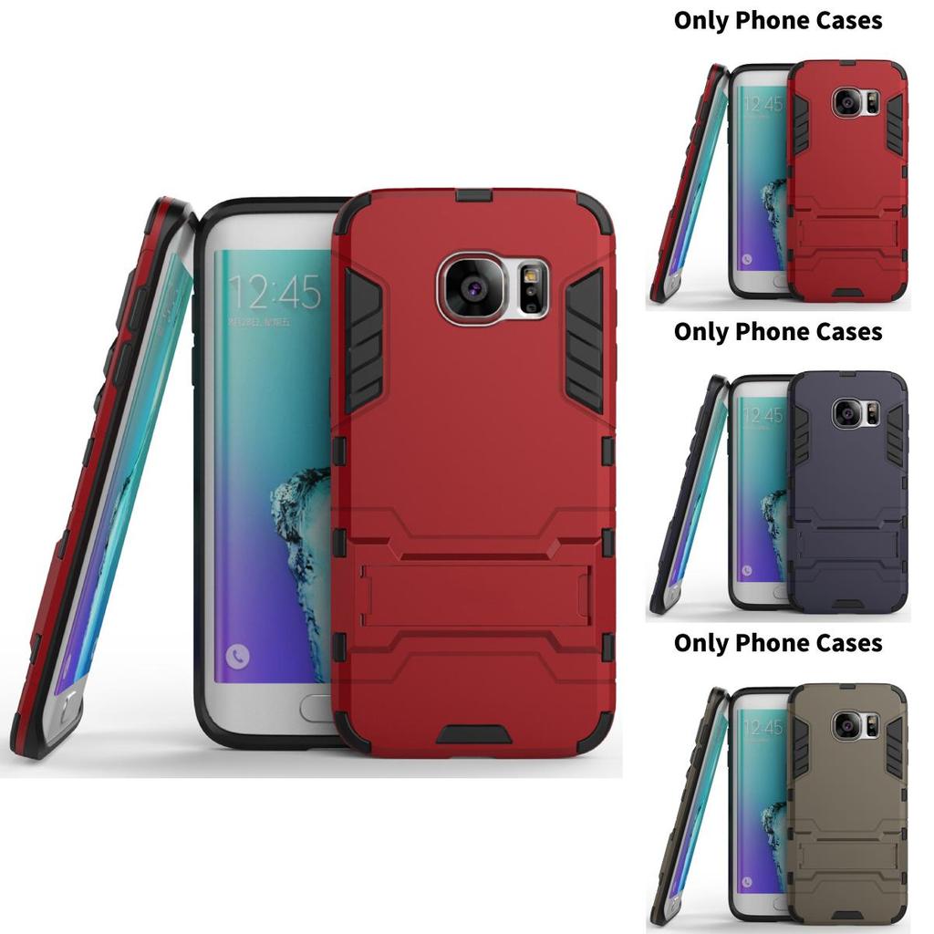 Man Protective Phone Shell With Stand Tpu Pc Shockproof For Samsung Galaxy Devices