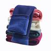 Children's Leggings  Autumn Winter Solid Color Cotton Plus Velvet Warm Thick Trousers for Girls