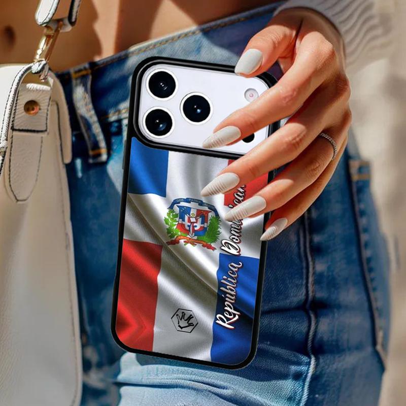 Dominican Republic Flag Phone Case For iPhone 17 Air 14 15 13 12 Max Cover For Apple 14 15 16 16e 11 Pro Max Plus