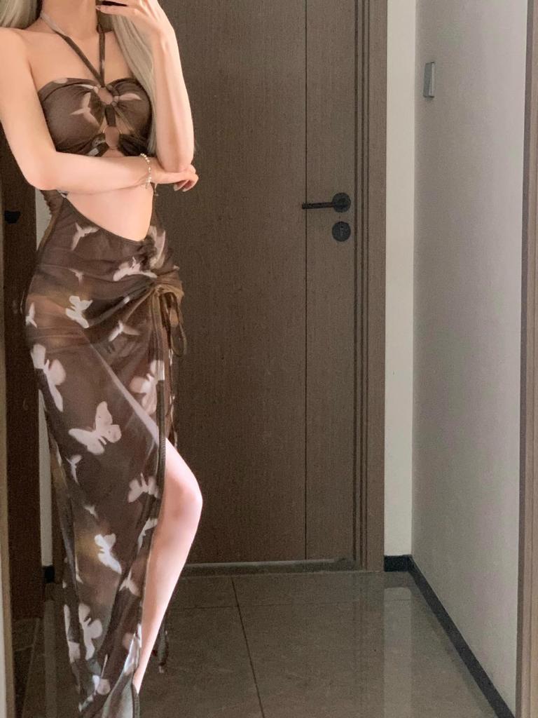 Bikini adelgazante para mujer que cubre la barriga: Traje de baño sexy de dos piezas para la playa y aguas termales
