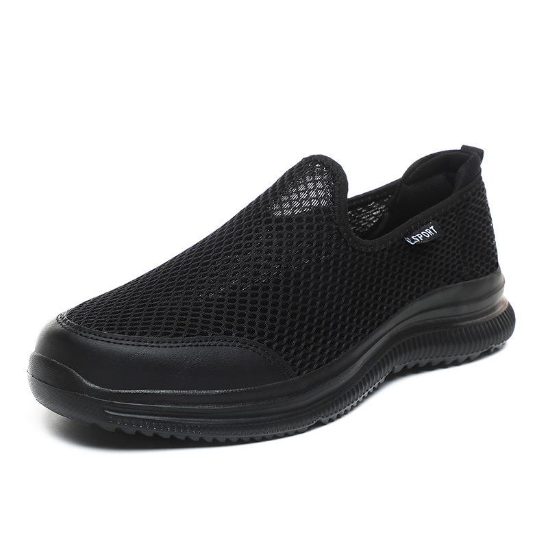 Breathable shoes Mesh casual sports shoes Thin single shoes Light one-pedal mesh shoes Men's mesh shoes